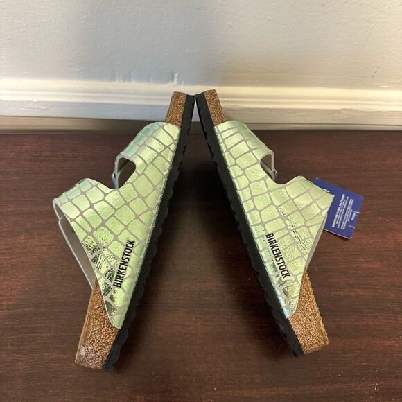 BIRKENSTOCK Arizona MF Gator Gleam Mineral sandals size EU40, US9 - Picture 14 of 16